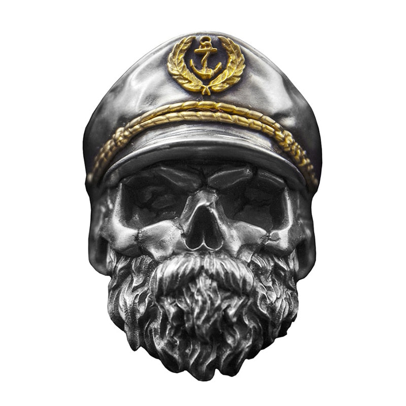 Gothic Punk Adjustable Rings For Men. Retro Skeleton One size fits all