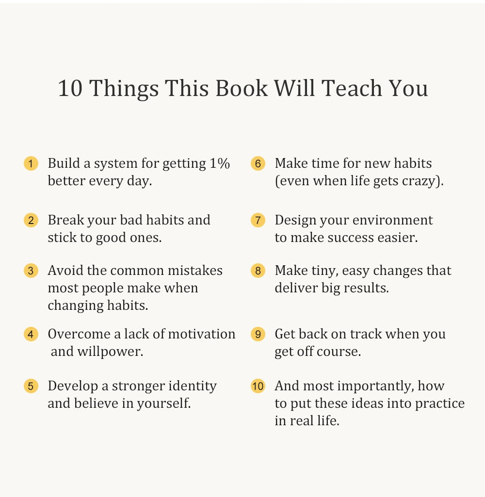 Atomic Habits By James Clear An Easy & Proven Way to Build Good Habits & Break Bad Ones