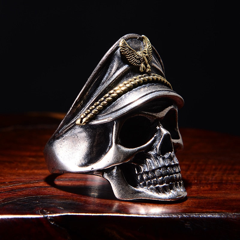 Gothic Punk Adjustable Rings For Men. Retro Skeleton One size fits all