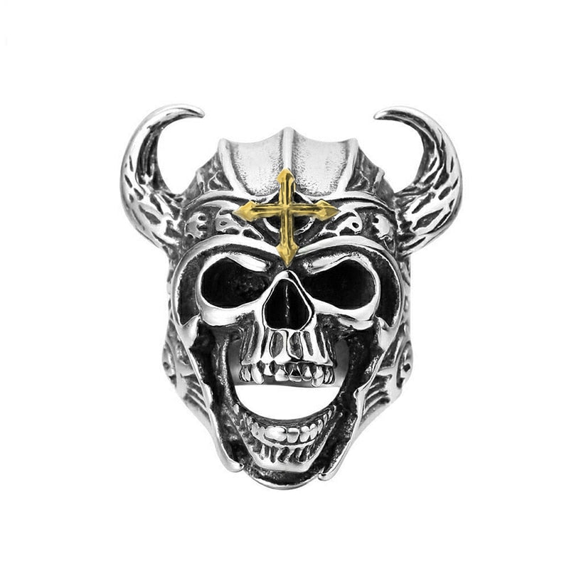 Gothic Punk Adjustable Rings For Men. Retro Skeleton One size fits all