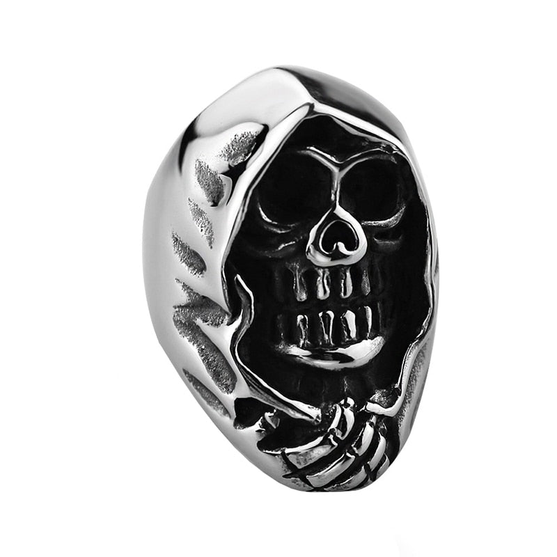 Gothic Punk Adjustable Rings For Men. Retro Skeleton One size fits all