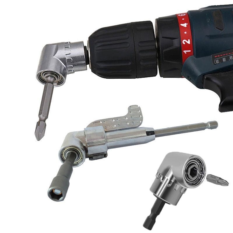 105 Degree Right Angle Drill Adapter. Flexible Shaft Extension Bit for Screwdriver Hand Tools. Magnetic Bit Socket Power Drill Driven