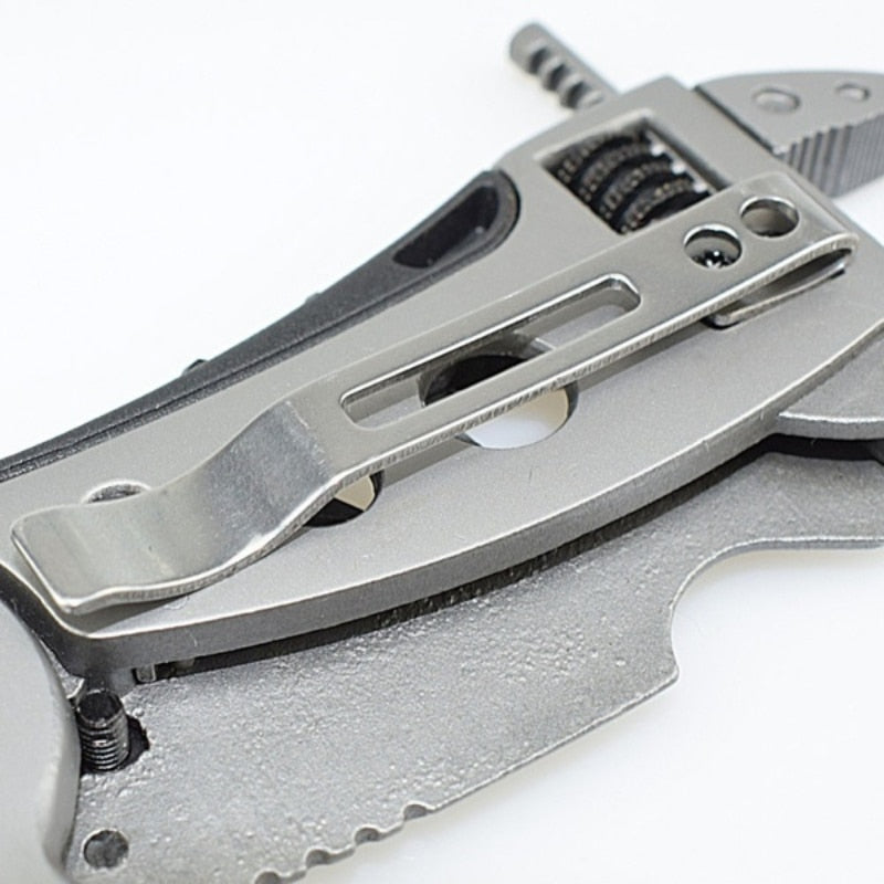 Multi-tool Survival Knife with Adjustable Wrench, Knife, Wire Cutter and Pliers, for your Survival Emergency Gear Tools Set
