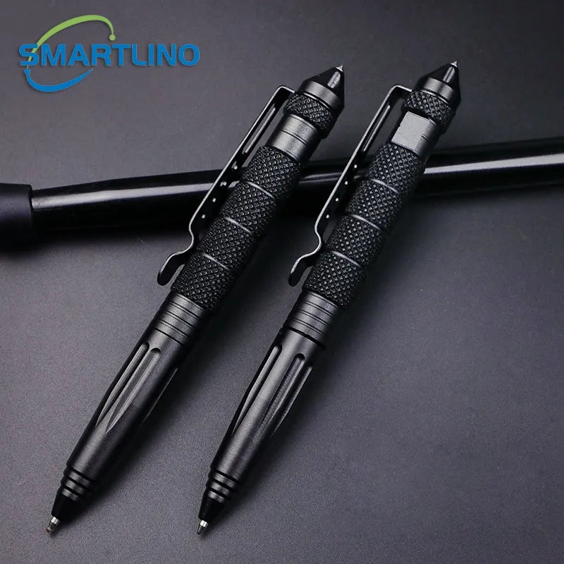 High Quality Metal Military Tactical Pen School Student Office Ballpoint Pens Emergency Glass Breaker Self Defense