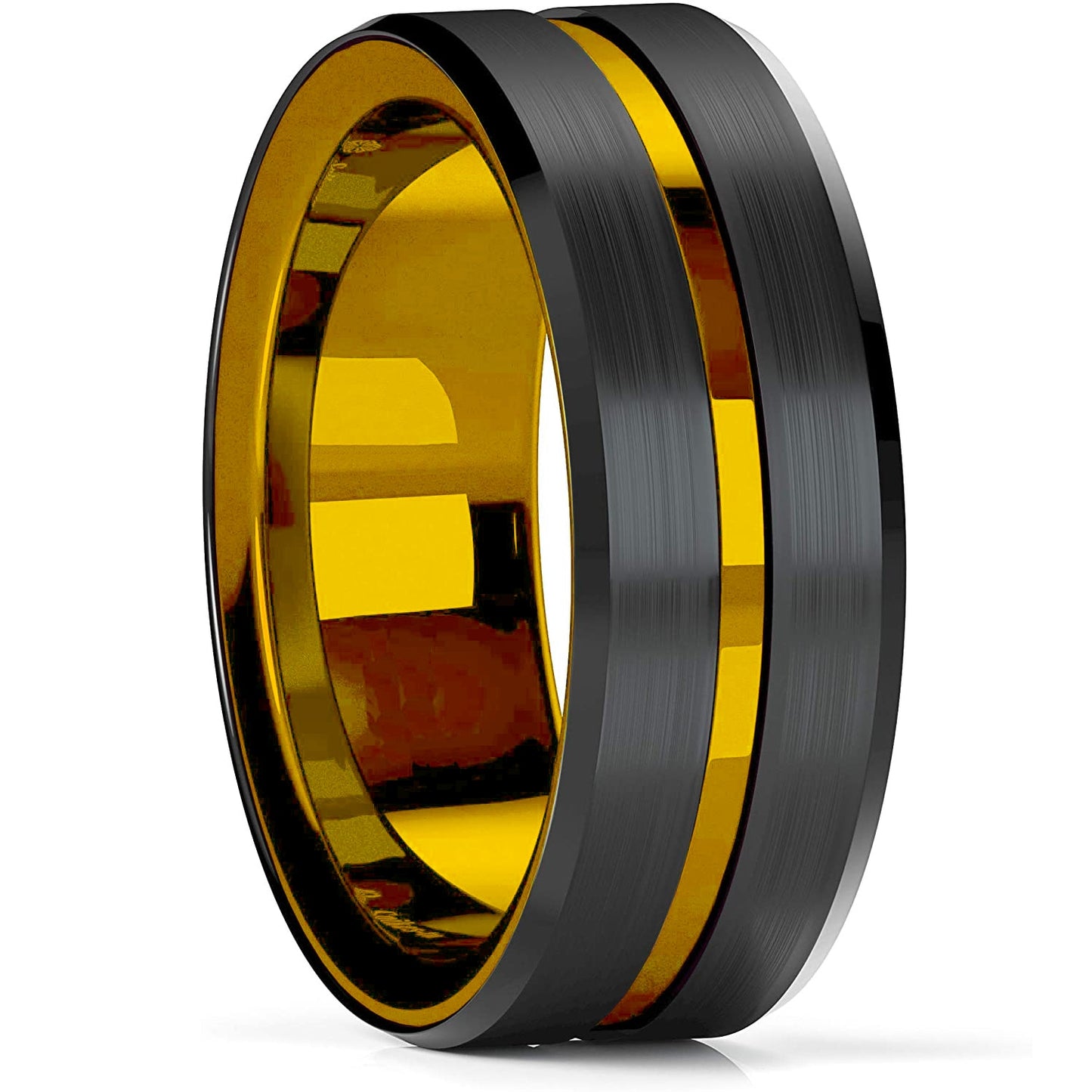 Tungsten & Stainless Steel Men's Rings, Spinner Rings For Men