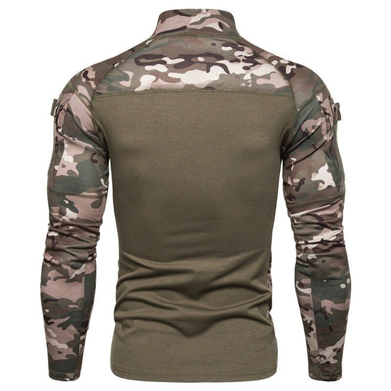 Men's Sports Outdoor Military Camouflage Long Sleeve Shirt