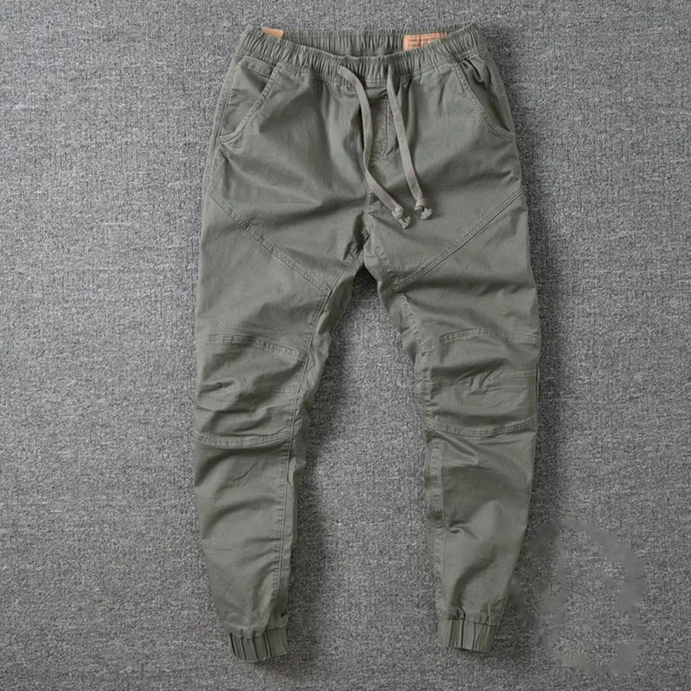 Stylish  Joggers Pants Sporty Pure Colour Slim Pants Solid Colour Male Men Cargo Pants Men Clothes