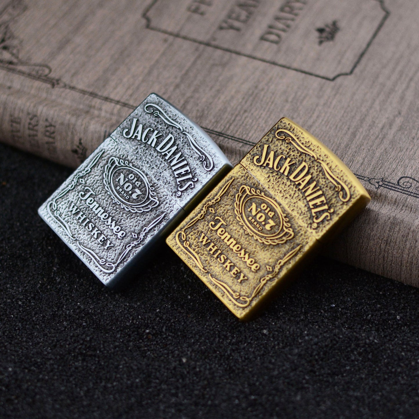 Various Designs - Retro Open Flame Metal Lighter Windproof - Gifts for Men