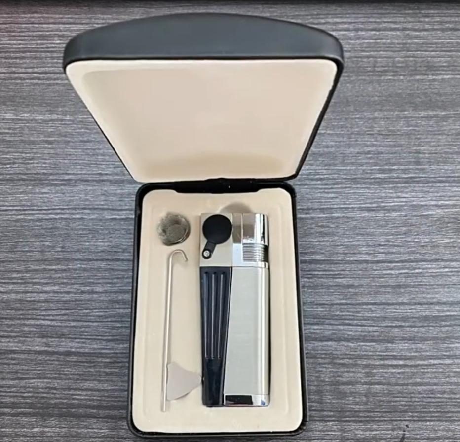 2024 Brand New Smokers Mate Pipe and Lighter Combo Pipe Foldable Metal Lighter Pipe Combination Portable Folding Pipe Lighter