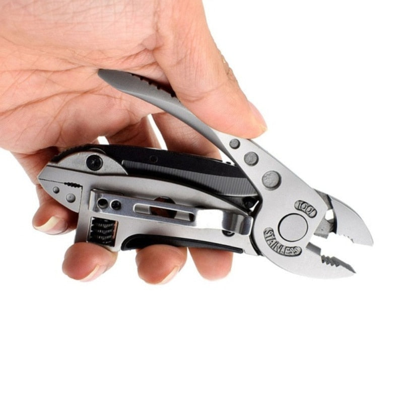 Multi-tool Survival Knife with Adjustable Wrench, Knife, Wire Cutter and Pliers, for your Survival Emergency Gear Tools Set