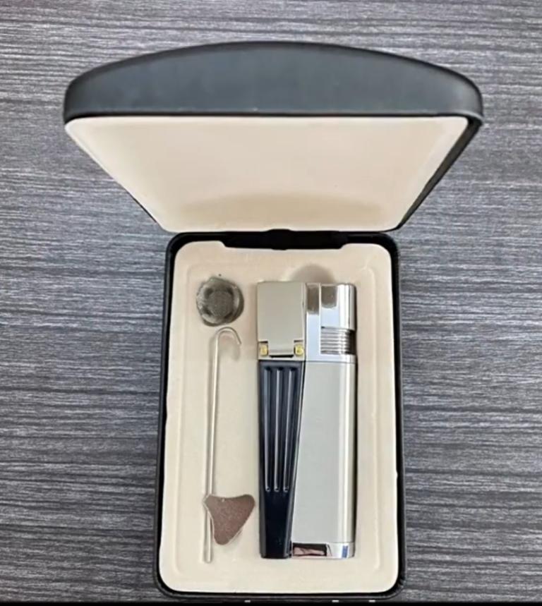 2024 Brand New Smokers Mate Pipe and Lighter Combo Pipe Foldable Metal Lighter Pipe Combination Portable Folding Pipe Lighter