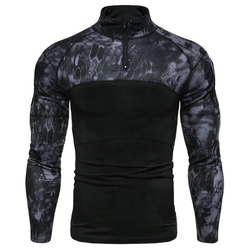 Men's Sports Outdoor Military Camouflage Long Sleeve Shirt