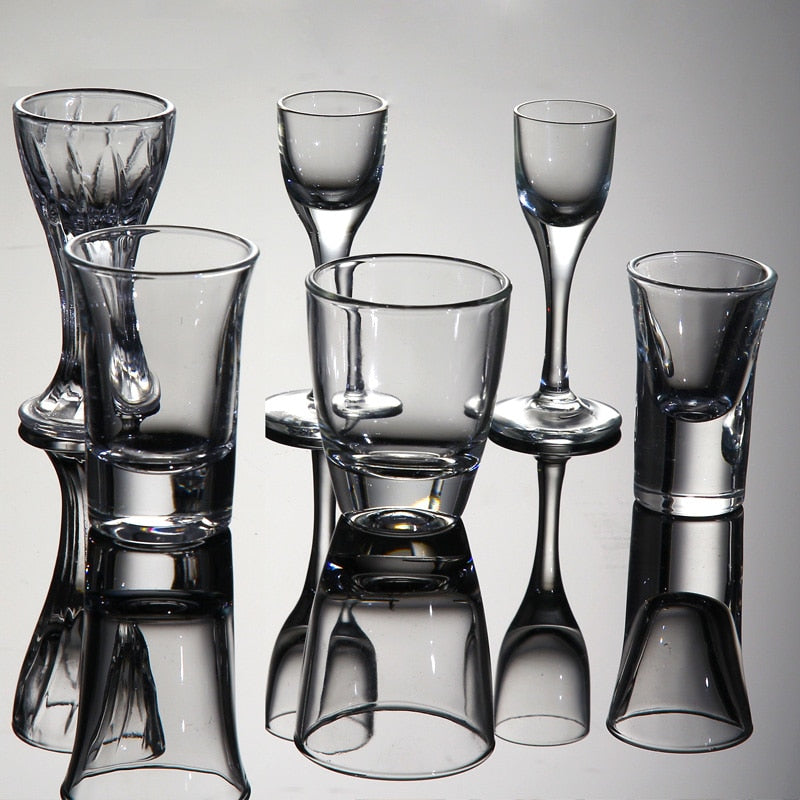 2/4/6/8PCS Crystal Shot Glasses. Creative glasses for Spirits, Wine and Cocktail shots. Glass Cup. Glasses for Party Drinking and a great addition to the Man Cave