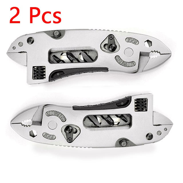 Multi-tool Survival Knife with Adjustable Wrench, Knife, Wire Cutter and Pliers, for your Survival Emergency Gear Tools Set