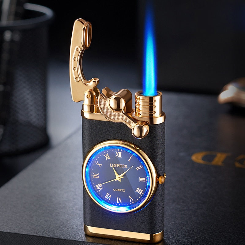 New for 2024 - 20 New Designs - Rocker Arm Watch Gas Lighter Jet Torch Lighter, Windproof Cigarette & Cigar Lighter Gadgets for Men