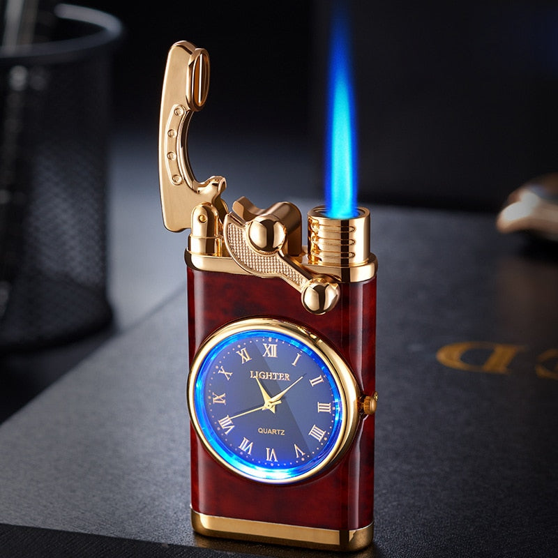 New for 2024 - 20 New Designs - Rocker Arm Watch Gas Lighter Jet Torch Lighter, Windproof Cigarette & Cigar Lighter Gadgets for Men