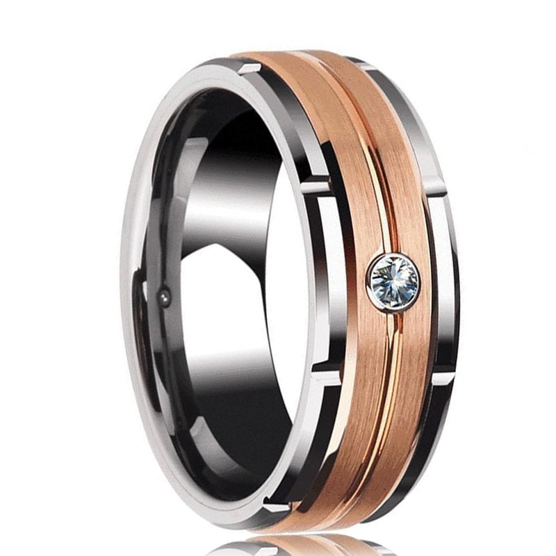 Tungsten & Stainless Steel Men's Rings, Spinner Rings For Men