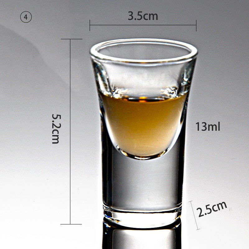 2/4/6/8PCS Crystal Shot Glasses. Creative glasses for Spirits, Wine and Cocktail shots. Glass Cup. Glasses for Party Drinking and a great addition to the Man Cave