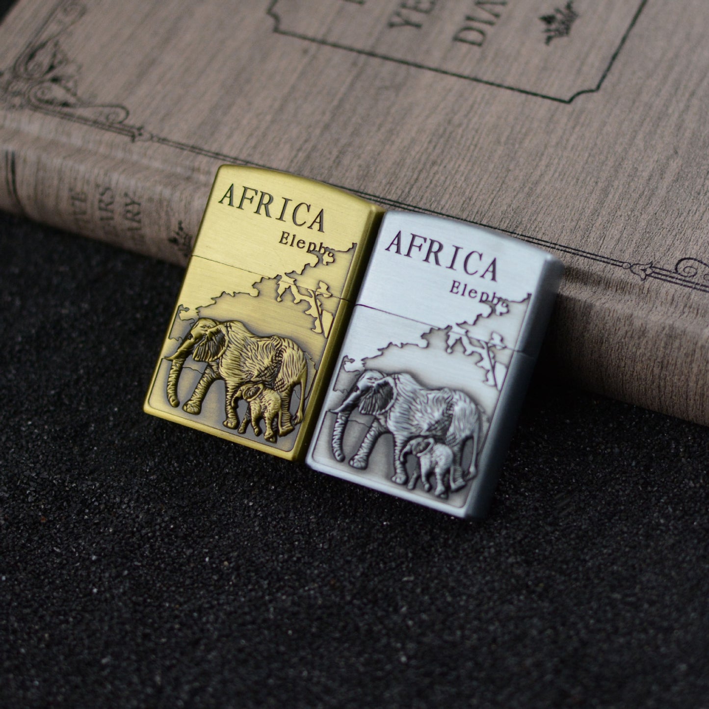 Various Designs - Retro Open Flame Metal Lighter Windproof - Gifts for Men