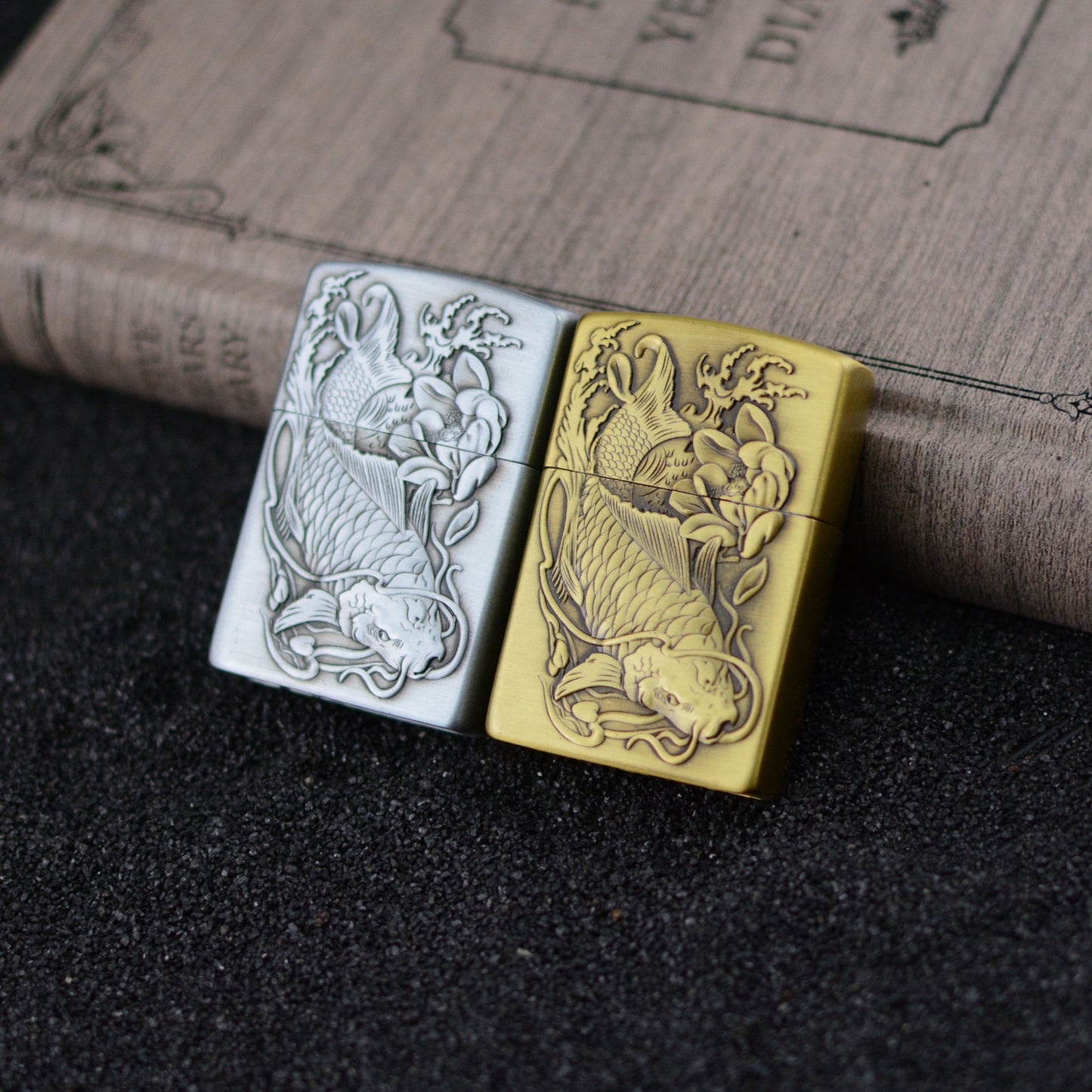 Various Designs - Retro Open Flame Metal Lighter Windproof - Gifts for Men