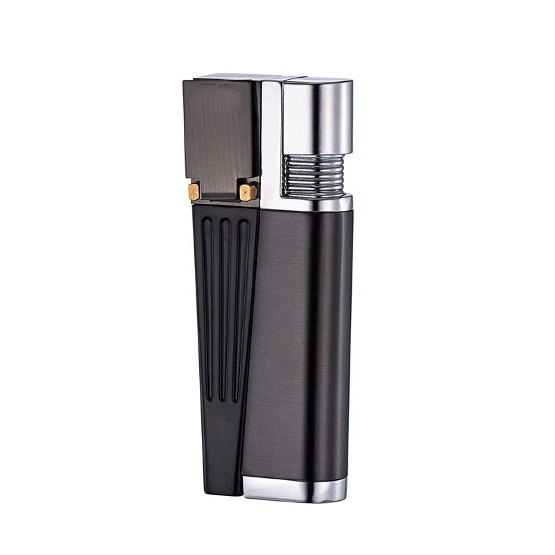 2024 Brand New Smokers Mate Pipe and Lighter Combo Pipe Foldable Metal Lighter Pipe Combination Portable Folding Pipe Lighter