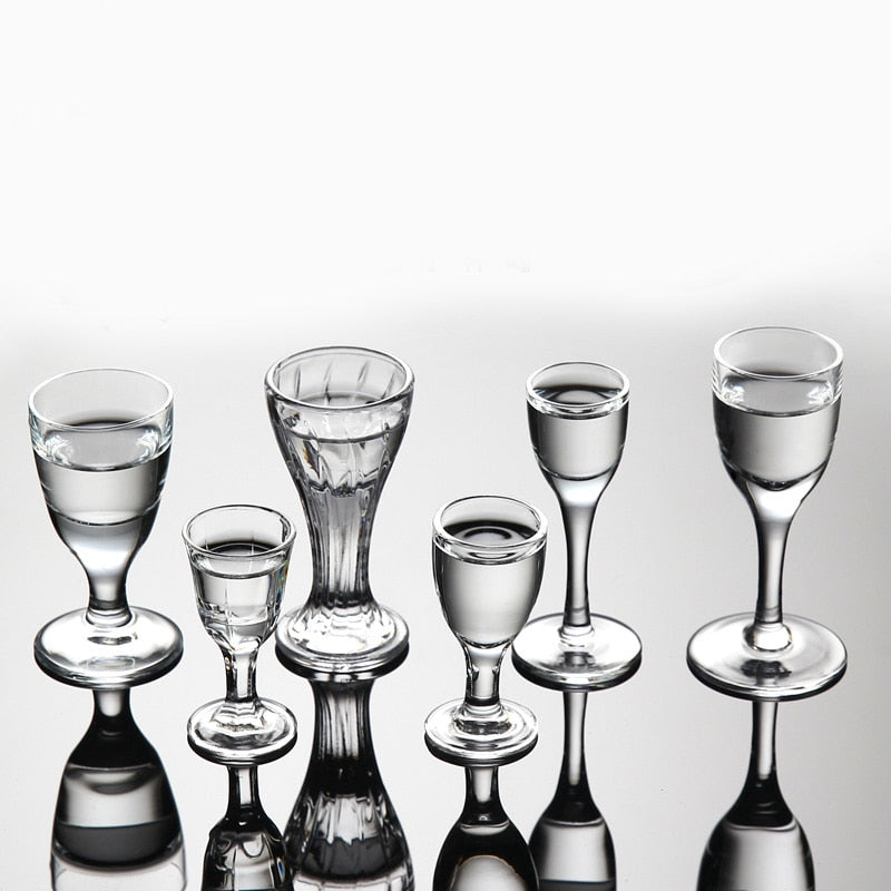 2/4/6/8PCS Crystal Shot Glasses. Creative glasses for Spirits, Wine and Cocktail shots. Glass Cup. Glasses for Party Drinking and a great addition to the Man Cave