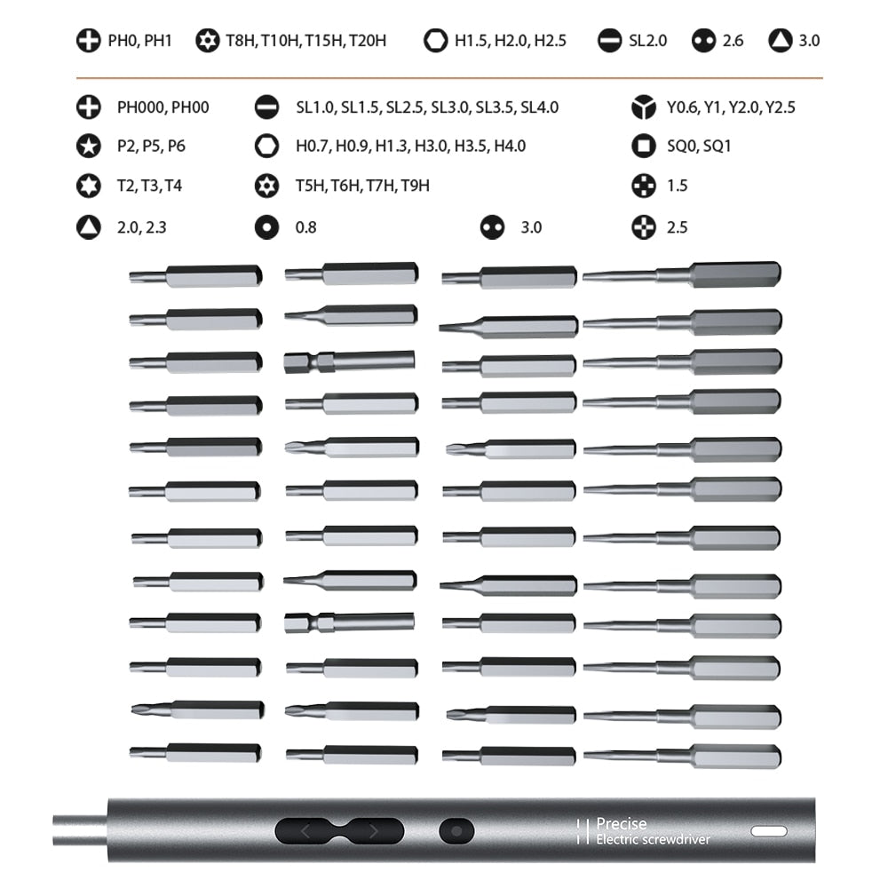 Electric Screwdriver 62/28/120pcs IN 1 Screwdriver Set. Large Capacity Power Screwdriver Multi-accessory Precision Power Tool