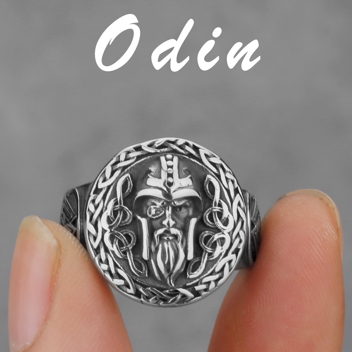 Men's Nordic Viking Stainless Steel Norwegian Rune Rings. Viking designs.