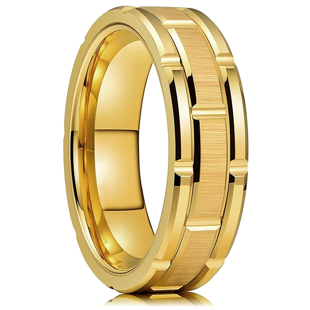 Tungsten & Stainless Steel Men's Rings, Spinner Rings For Men