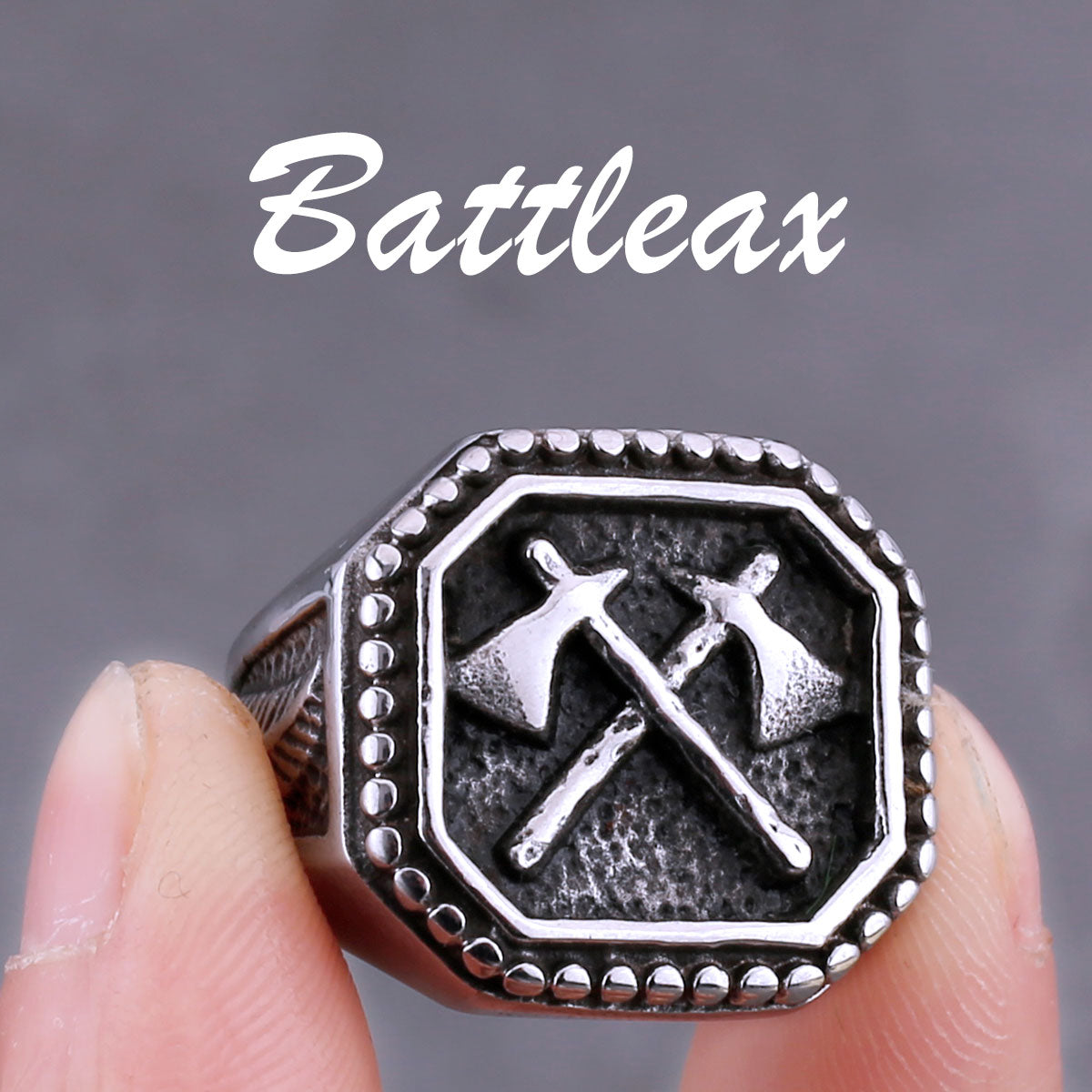 Men's Nordic Viking Stainless Steel Norwegian Rune Rings. Viking designs.