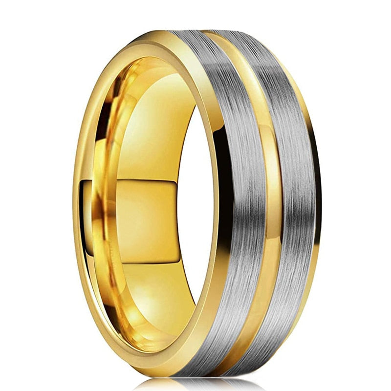 Tungsten & Stainless Steel Men's Rings, Spinner Rings For Men