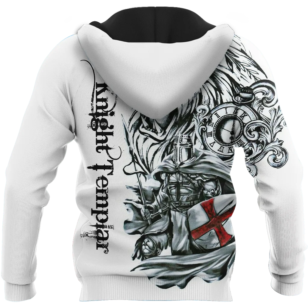 Lion Knight Templar 3D Printed Men Hoodie Autumn and winter Unisex Deluxe Sweatshirt Zip Pullover Casual Streetwear