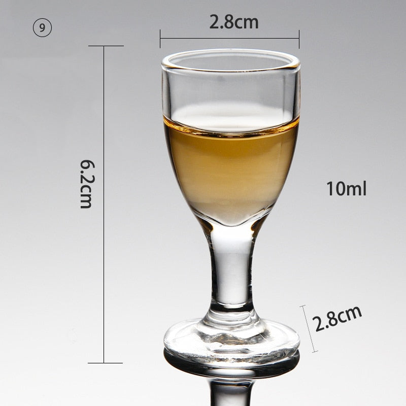 2/4/6/8PCS Crystal Shot Glasses. Creative glasses for Spirits, Wine and Cocktail shots. Glass Cup. Glasses for Party Drinking and a great addition to the Man Cave