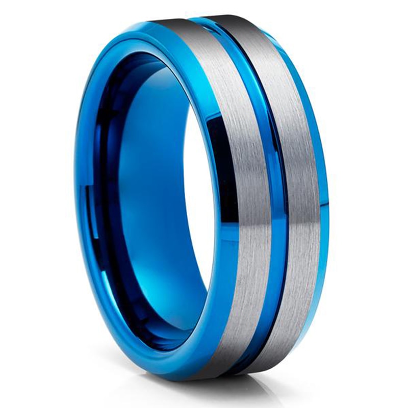 Tungsten & Stainless Steel Men's Rings, Spinner Rings For Men