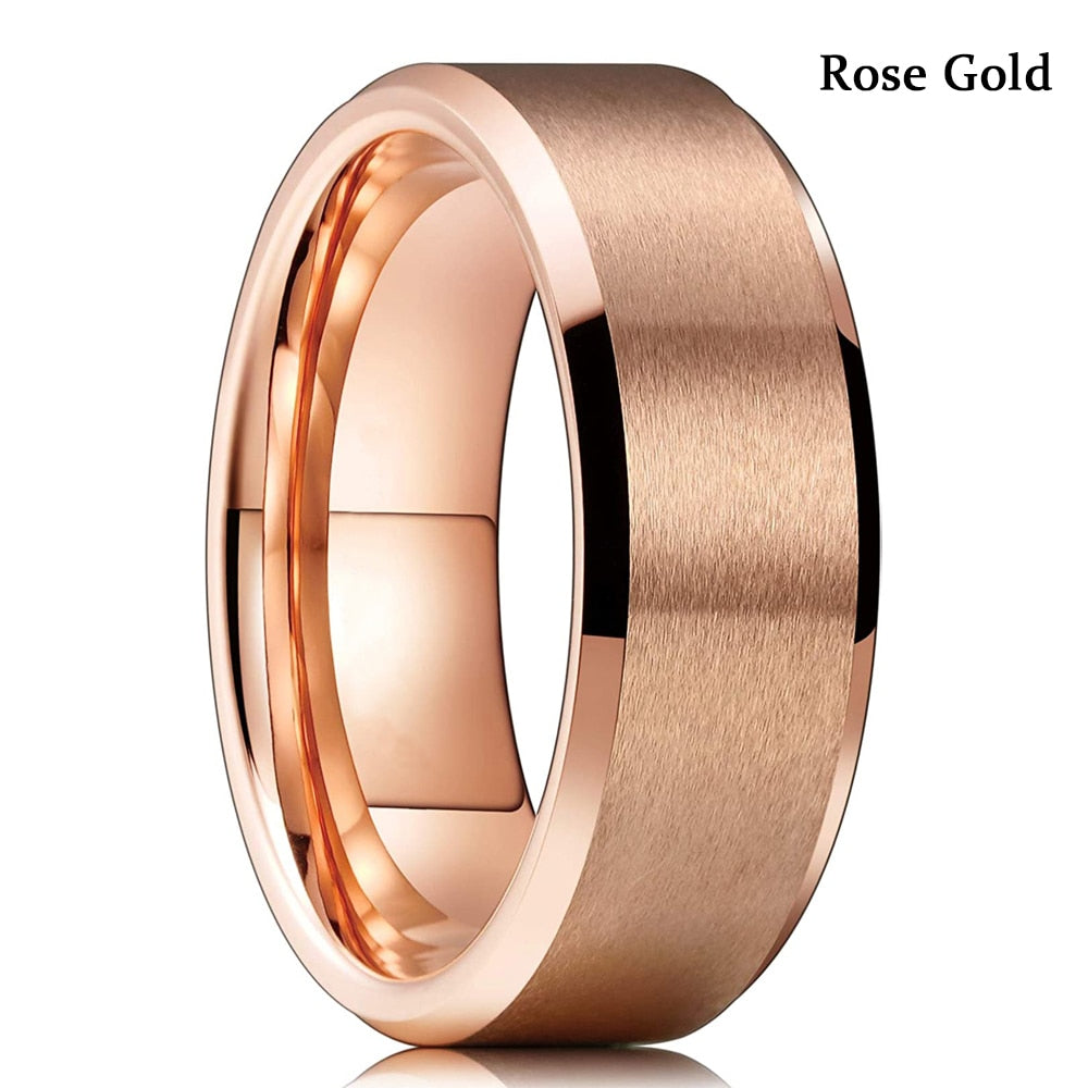 Tungsten & Stainless Steel Men's Rings, Spinner Rings For Men